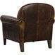 Bastoni Chocolate Leather Lounge Chair